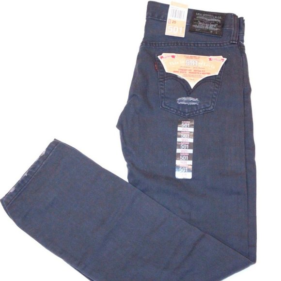 LEVI'S 501 Rip TORN Distressed JEANS Button Fly - Picture 2 of 2